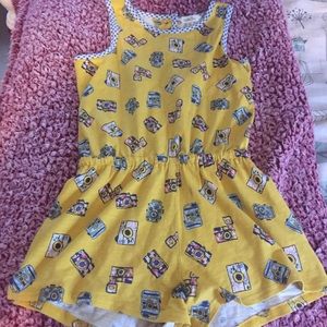MATILDA JANE, yellow, CUTE GIRLS SUMMER ROMPER